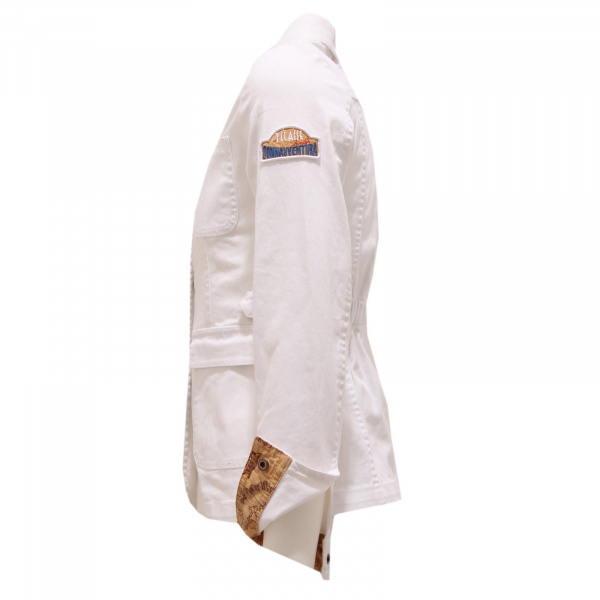 9401S giacca bimba girl ALVIERO MARTINI 1 CLASSE JUNIOR white cotton jacket