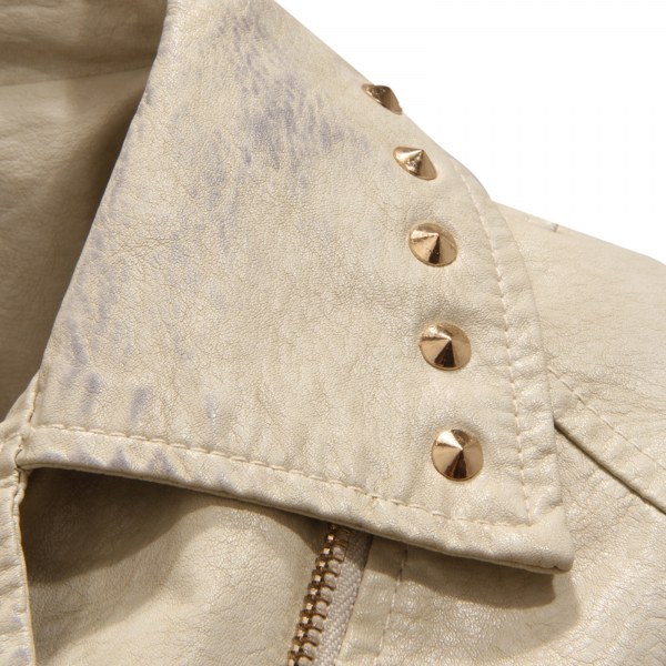 9415AU GIUBBINO ECO PELLE DONNA GAUDI' JEANS VINTAGE EFFECT WOMAN JACKET