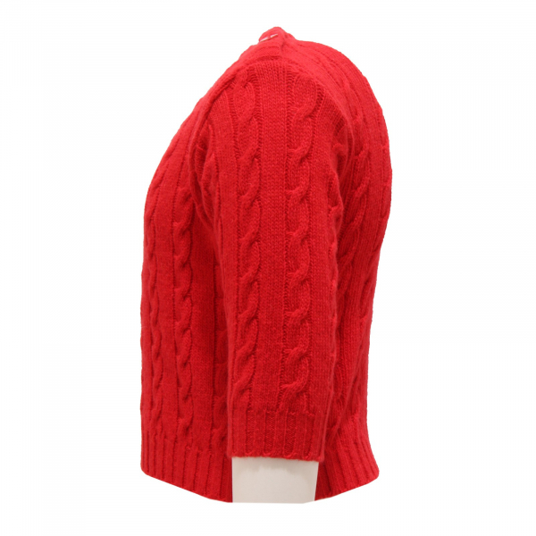 9464U maglione bimbo PAIO CRIPPA lana merino wool red sweater kid