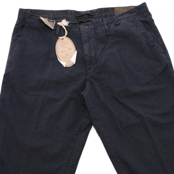 95164 pantaloni blu L.B.M. 1911 COTONE LINO jeans uomo trousers men