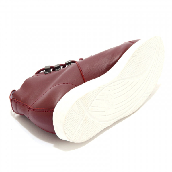 9517AI (NO BOX) sneaker donna DR. MARTENS woman leather shoes burgundy