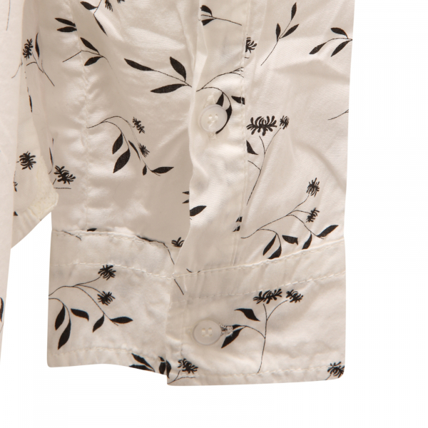 9518AQ camicia uomo OFFICINA36 ARBOREA man cotton shirt white/black