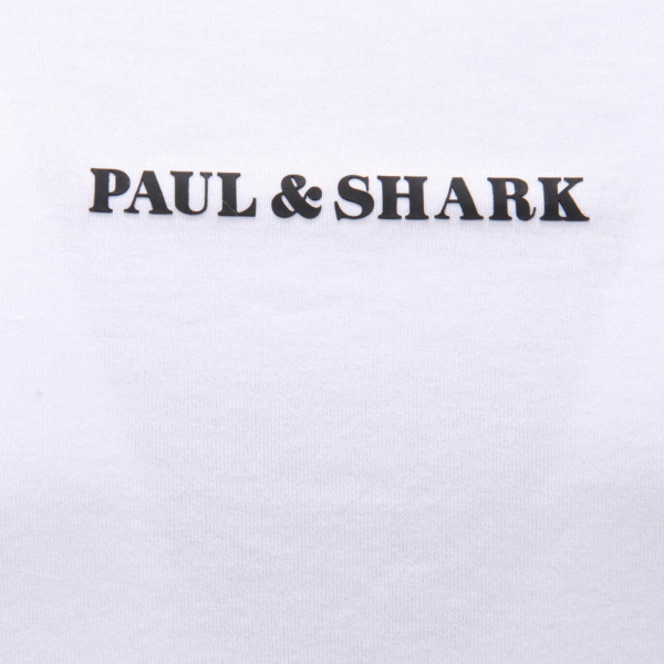 9524AG maglia uomo PAUL&SHARK white cotton t-shirt man