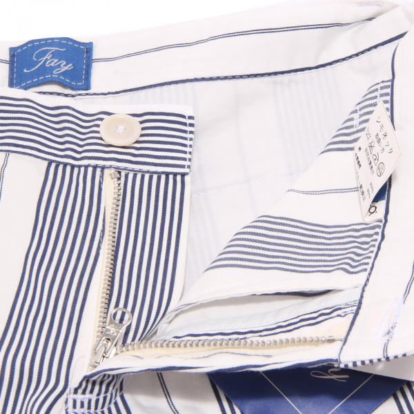 9531S bermuda bimbo FAY rigato bianco-blu pantalone corto short pant kid