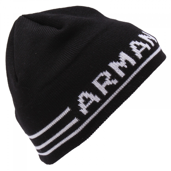 9535X cuffia boy bimbo ARMANI JEANS black/white mix wool beanie hat