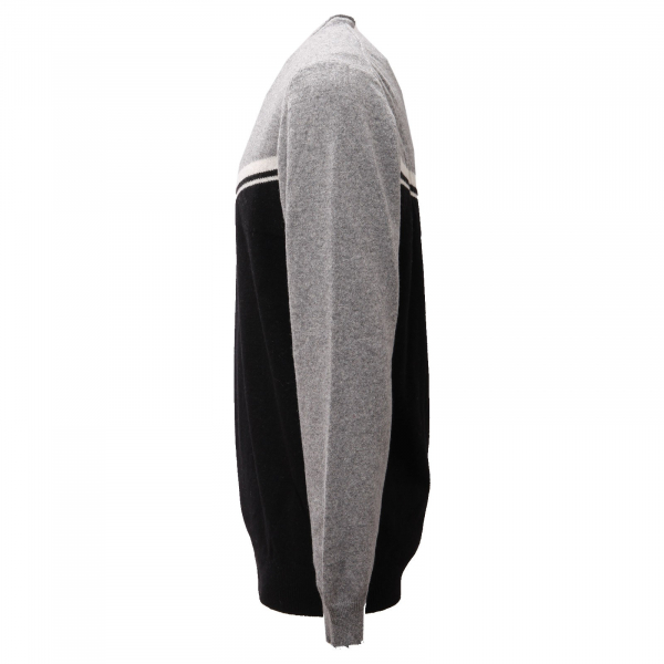 9558AF maglione uomo DANIELE ALESSANDRINI HOMME COUTURE  wool blend sweater men