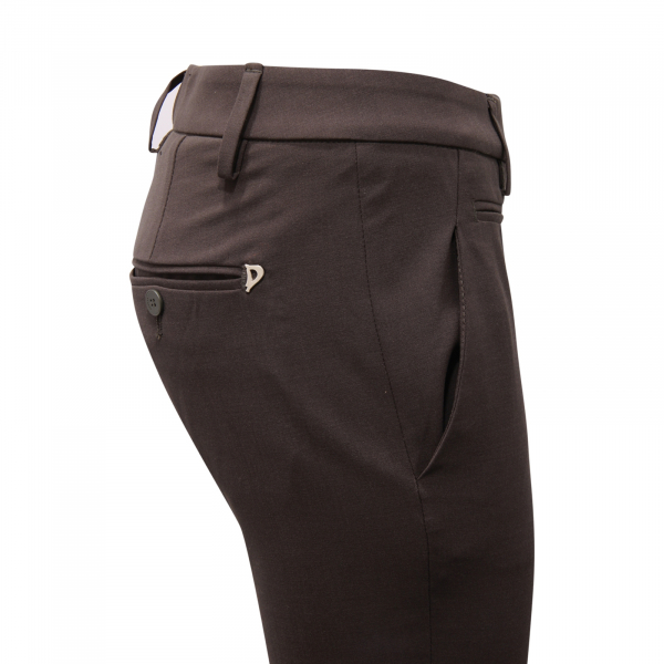 9571AP pantalone green donna DONDUP woman wool blend trousers