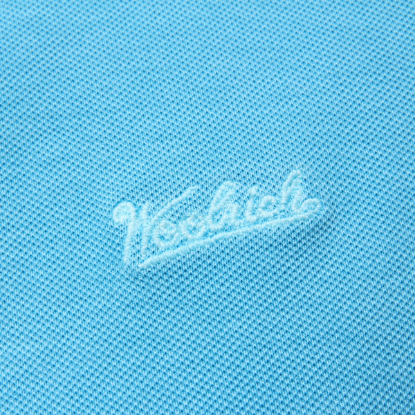 polo uomo WOOLRICH VINTAGE light blue washed cotton polo t-shirt man