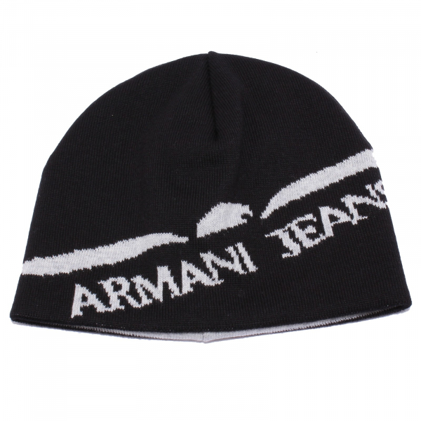 9589X cuffia uomo ARMANI JEANS black/grey mix wool hat man