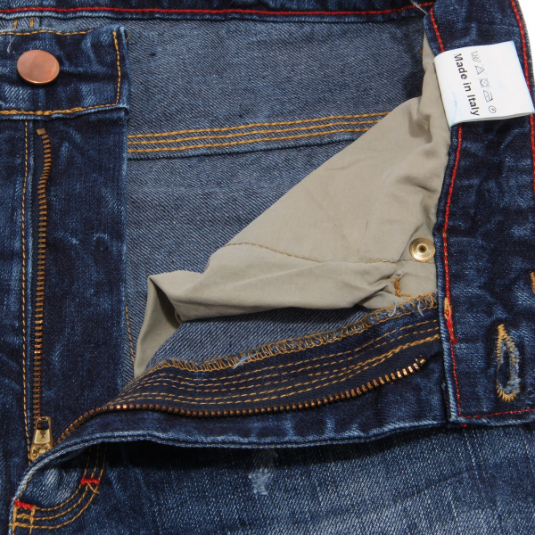 9612P bermuda VESTE SLIM uomo MNML COUTURE blu denim short men