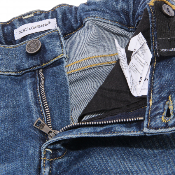 9634V jeans bimbo DOLCE&GABBANA JUNIOR  blue denim trouser kid