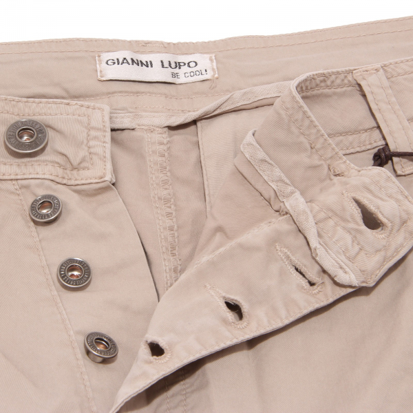 9648P  bermuda uomo GIANNI LUPO beige pantalone corto short men