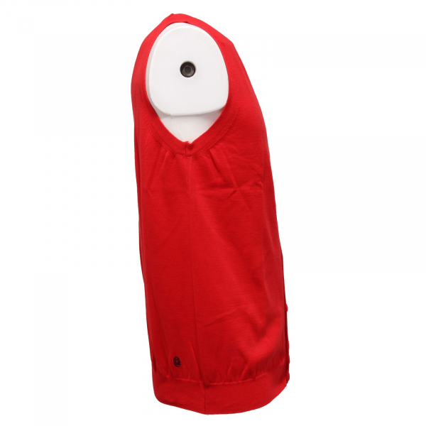 9650AA gilet uomo MQJ cotton red sleeveless sweater men