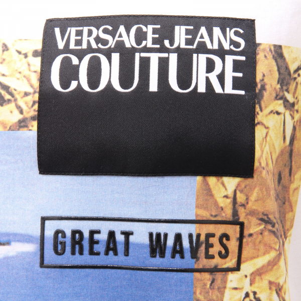 maglia uomo VERSACE JEANS COUTURE white cotton t-shirt men