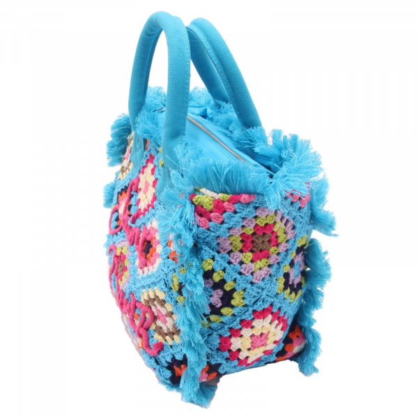 9654AL borsa donna MC2 SAINT BARTH VANITY CROCHET woman bag