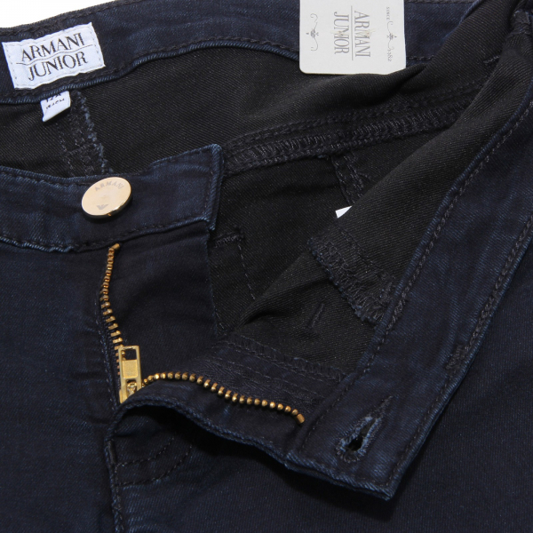 9656U pantalone bimba ARMANI JUNIOR jegging blu pant trouser kid