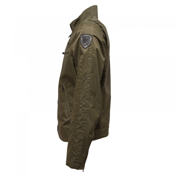 9681T giubbotto uomo BLAUER antivento verde green jacket men