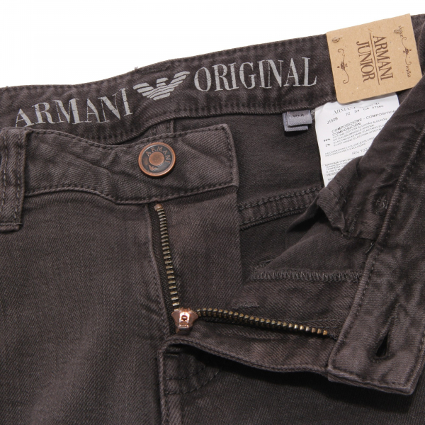 9688U pantalone bimbo ARMANI JUNIOR cotone grigio pant kid