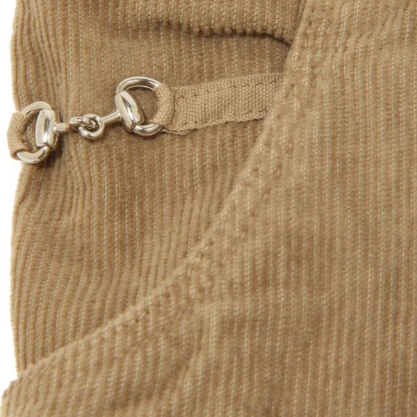 9693F pantaloni velluto nocciola GUCCI pantalone bimba trousers kids