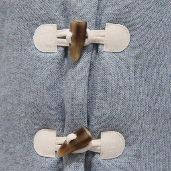 9704Z giacchino bimbo BOY MA.MA. PILE light blue/beige sweater jacket