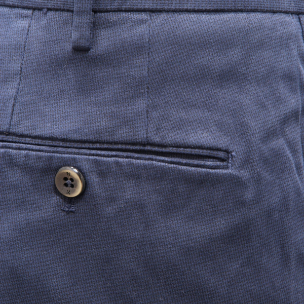 9707AH pantalone uomo PT TORINO men trouser cotton textured blue
