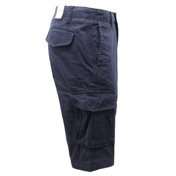 9709AE bermuda uomo SELECTED HOMME dark blue cotton short men