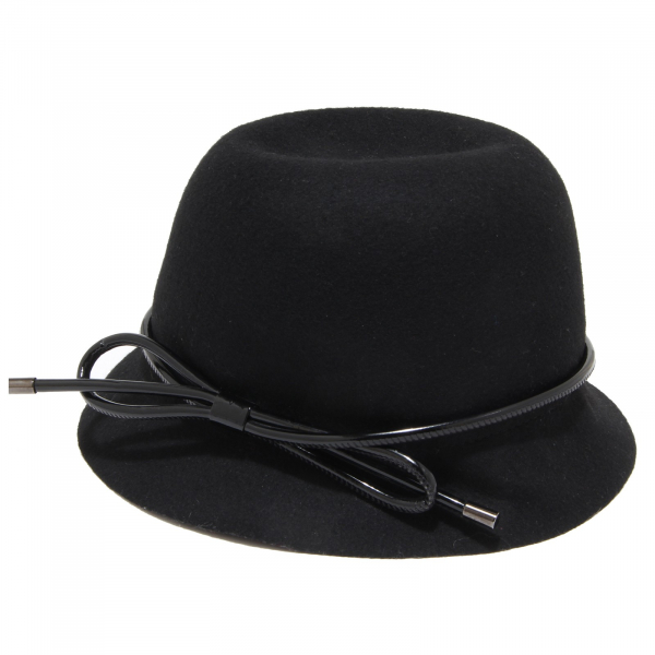 97189 cappello girl falda FAY wool black bimba hat