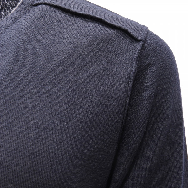 9720AF maglione uomo MARKUP blue/grey wool blend sweater men