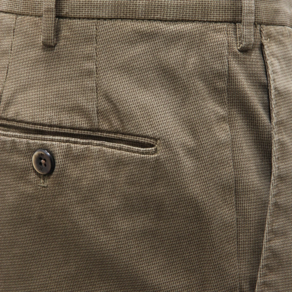 9721AH pantalone uomo PT TORINO men trouser cotton textured green