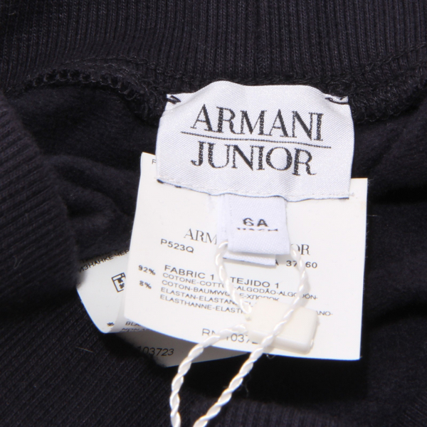 9721U pantalone tuta bimba ARMANI JUNIOR blu cotone jogging pant  kid
