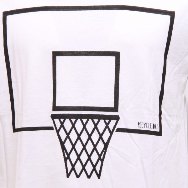 9723K maglia uomo RECYCLE IDOLS white cotton t-shirt man