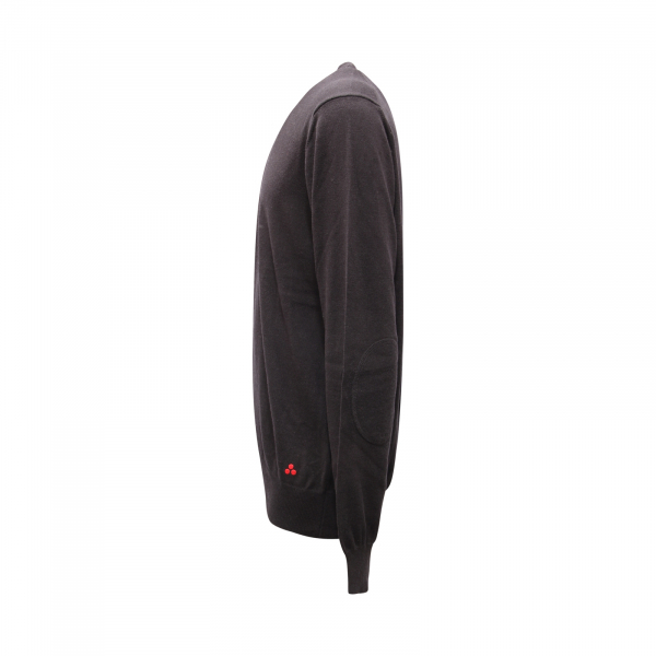 9737AP maglione uomo PEUTEREY EXMOOR man wool/cotton sweater black