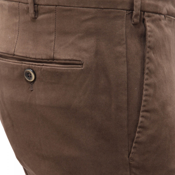 9738AH pantalone uomo PT TORINO men trouser cotton/modal brown