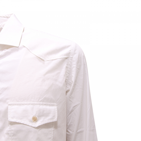 9742AQ camicia uomo MAZZARELLI man shirt white