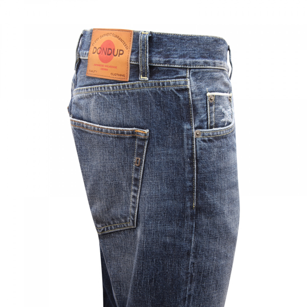 9746AV JEANS UOMO DONDUP ICON REGULAR FIT MAN TROUSERS