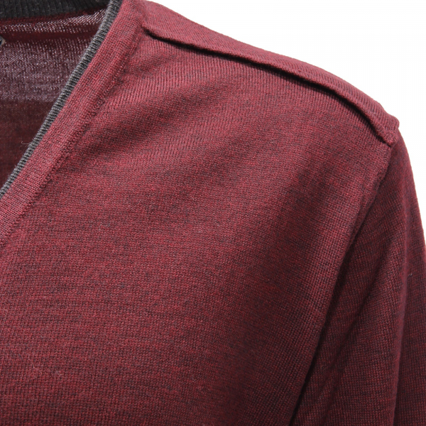 9750AF cardigan maglione uomo MARKUP burgundy wool blend sweater man