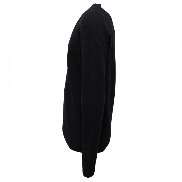 9774Y maglione uomo MESSAGERIE DARK BLUE mix wool v-neck sweater man