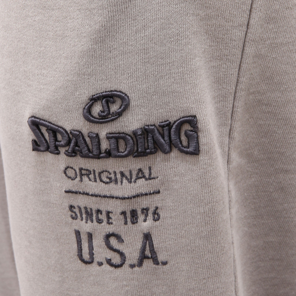 9811AD pantalone tuta uomo SPALDING grey melange mix cotton sweatpants men