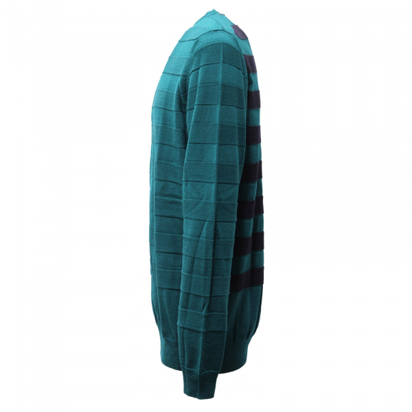 9815AF maglione uomo THE PULL dark green wool sweater man