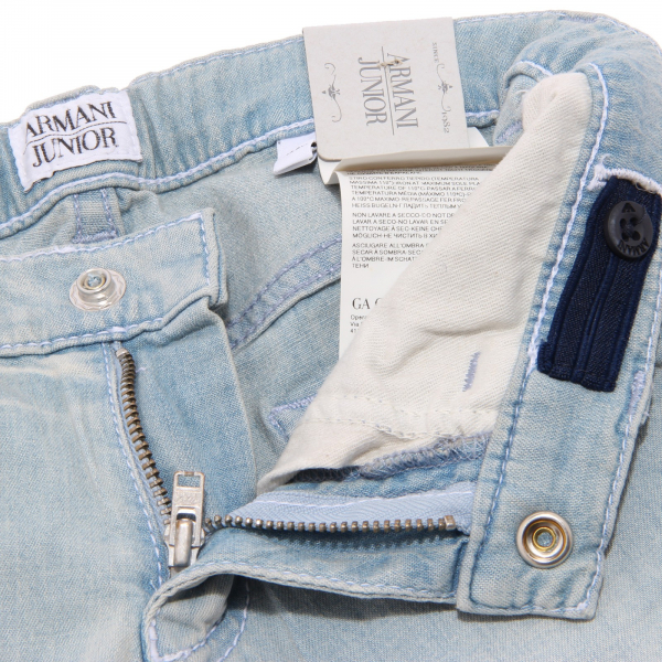 9817U jeans bimbo ARMANI JUNIOR azzurro pant trouser kid
