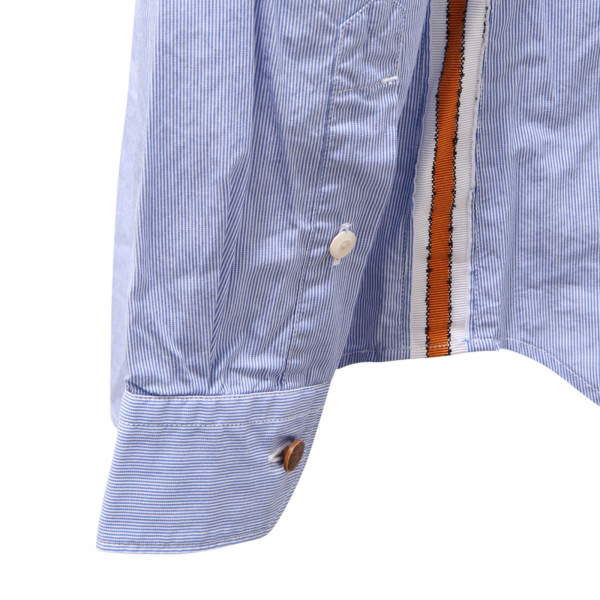 9834AQ camicia uomo TINTORIA MATTEI SLIM man shirt blue