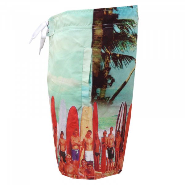 9869AE costume boxer uomo WHALE'S BAY surfers print beachwear man