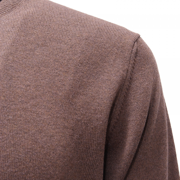 9869AF maglione uomo TOUCH BACK brown wool/cotton sweater man