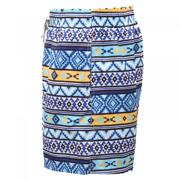 9875AE costume boxer uomo LOVED. blue ethnic print beachwear man