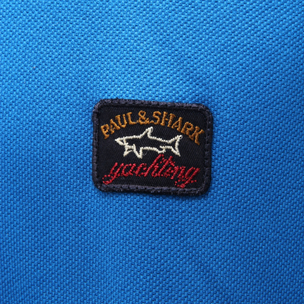 9878AD polo uomo PAUL & SHARK bluette cotton t-shirts men