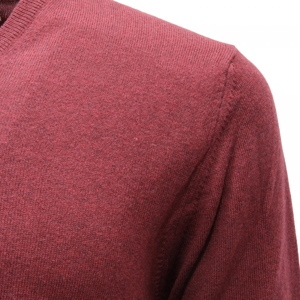 9881AF maglione uomo TOUCH BACK burgundy wool/cotton sweater men