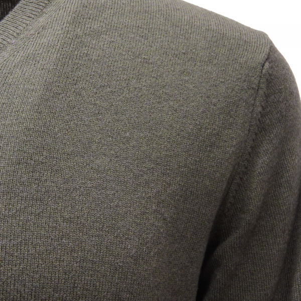 9889AF maglione uomo TOUCH BACK green wool/cotton sweater men