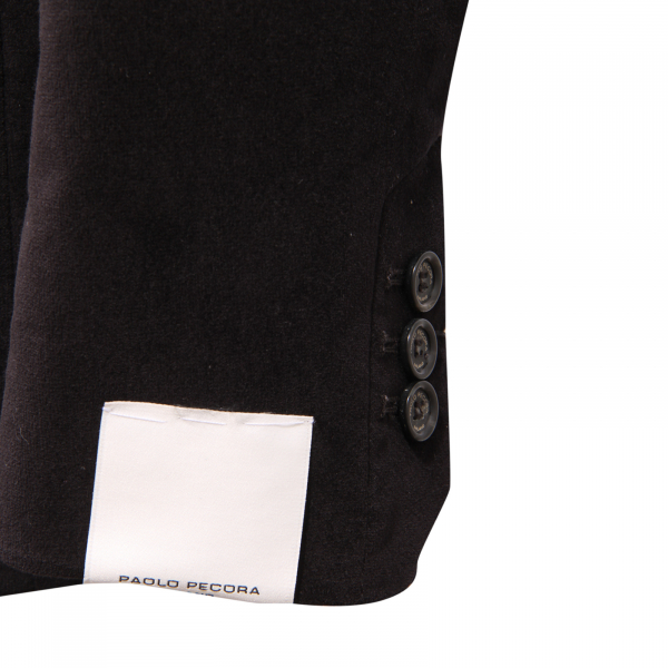 9894AU GIACCA VELLUTO UOMO PAOLO PECORA MAN VELVET JACKET BLACK