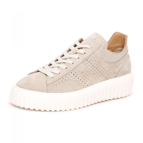 9910AZ SNEAKER UOMO HOGAN STRIPES H FORATA MAN SUEDE SHOES
