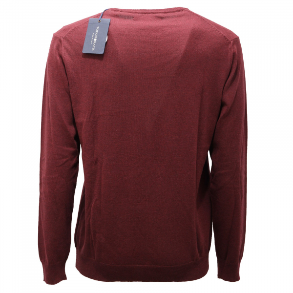 9911AF maglione uomo TOUCH BACK burgundy wool/cotton sweater men